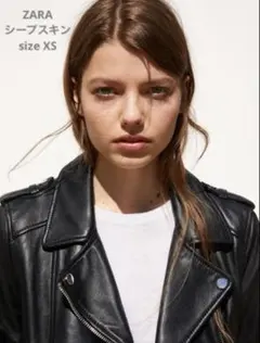 ZARA ブラック ライダースジャケット XS