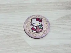 サンリオキャラクターズ 刺繍缶バッジビスケット4 キティ
