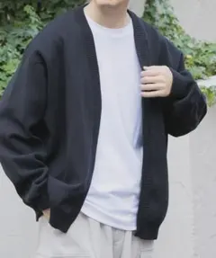 アーバンリサーチ　高機能リブニットカーディガン　Lサイズ