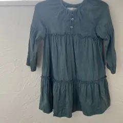 ZARA ワンピース　98cm 2歳 3歳　キッズ　ベビー　グリーン
