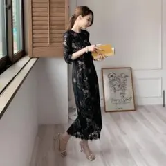 DHOLIC／アイラッシュレースワンピース　オケージョン