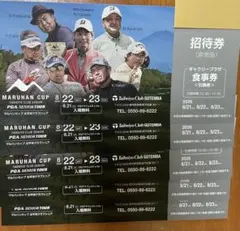 マルハンカップ 太平洋クラブシニア 招待券 食事券付　太平洋クラブ御殿場　５枚のサムネイル