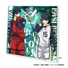 ブルーロック アクリル置き時計　潔&糸師凛