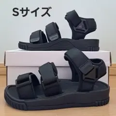 【7565】【新品】箱なし　Sサイズ　スポーツサンダル　ブラック　黒のサムネイル