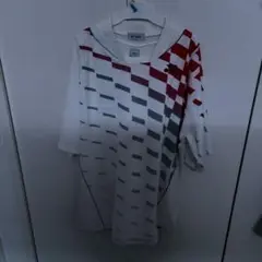 YONEX バドミントンウェア XOホワイト/レッド/グレー