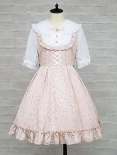 Amavel Petite Fleurレイヤードワンピース ピンクのサムネイル