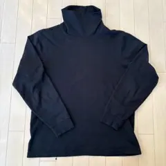 Eddie Bauer カットソー　タートルネック　ブラック