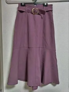 プロポーションボディドレッシングフレアロングスカート