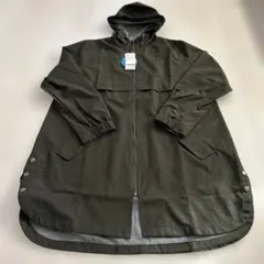 ベルーナ　はっ水加工ボンディング素材ロング丈パーカー