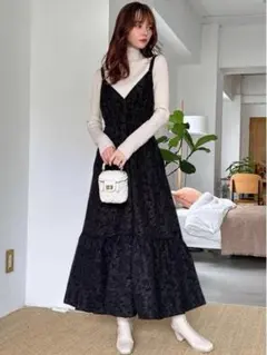 GRL 花柄ふくれジャガード キャミワンピ 2点まとめ