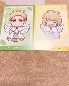 進撃の巨人　プリンセスカフェ　ライナー　アルミン　特典　ポストカード