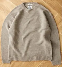 美品 HAMILTON WOOL ガーター クルーネックニット ユニセックス