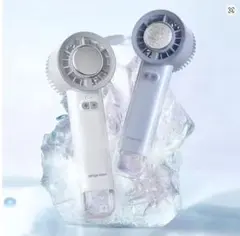 ポータブル折りたたみ充電式ハンドヘルドミニファン／瞬間冷却プレート付き／新品
