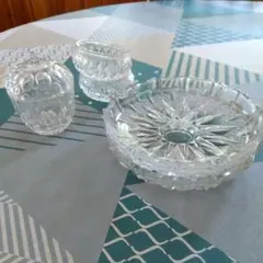 昭和レトロなガラスの食器　5点セット