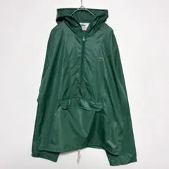LACOSTE アリゲータ ナイロンパーカー 古着 緑 刺繍ロゴ S ジャケット