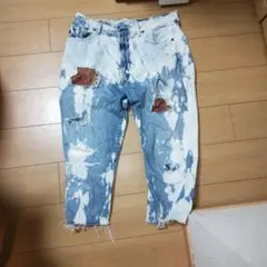 Abercrombie & Fitch ダメージデニムパンツ七分丈36インチ