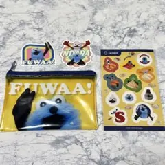 スシロー × パペットスンスン コラボクリアポーチ＆シール ピック2枚セット