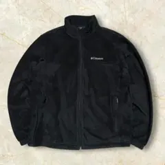 れ*ん様 00s Columbia フリースジャケット USメンズ 肉厚ブラック