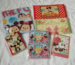 送料込み☆匿名配送　ディズニー　ツムツム　ハンドルタオル　ポケットテッシュ　5点