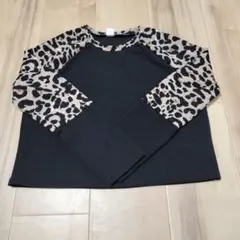 SHEIN 長袖カットソー レオパード柄 11-12Y