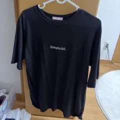 W♡C Simplicité ロゴ Tシャツ ブラック F