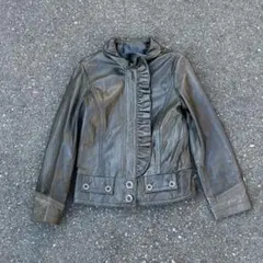 00s vintage Design レザージャケット グランジ y2k