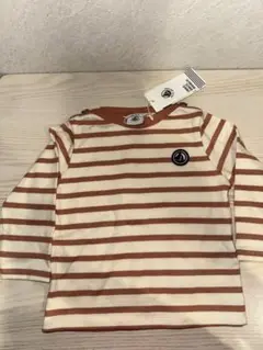 ストライプ 長袖Tシャツ 12M 74cm PetitBateauプチバトー長袖