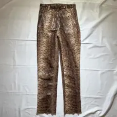 Y2K crocodile Python pants archiveのサムネイル