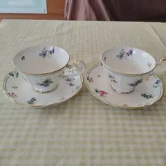 レトロ KUDO TOKI FANCY CHINA カップ＆ソーサー 2客セット - メルカリ