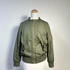 MA-1　ジャケット　レディース　カーキ　アバハウス　中綿