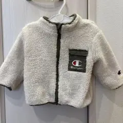 Champion フリースアウター クリーム色