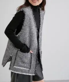 CIAOPANIC TYPY/チャオパニック ツイードフリンジベスト　ジレベスト