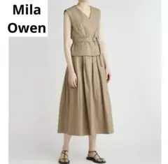 Mila Owen（ミラオーウェン）　リネンブレンドベスト　麻　コットンのサムネイル