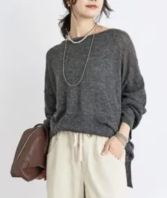 RIVE DROITE リヴドロワ 2wayスパングルシアーニット