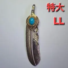 極美品 TADY&KING 上金金縄ターコイズ 特大フェザー LL - メルカリ
