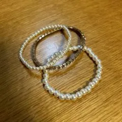 パールブレスレット　3点セット