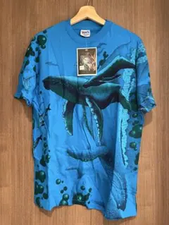 Hanes クジラ グラフィック Tシャツ スミソニアン熱帯研究所 Mサイズ