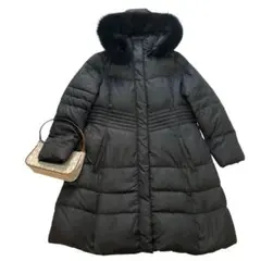 希少 ルイルエブティック ダウンコート 大きいサイズ 5Lサイズ 防寒 ブラック