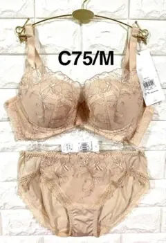 トリンプ　天使のブラ　スリムライン　極上ライト634　上下セット　C75/M