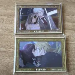 明治東亰恋伽 特典 デヱト寫眞缶バッジ 2点