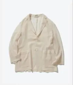 AURALEE オーラリー　シアージャケット AURALEE】 WOOL RECYCLE POLYESTER LENO SHEER JACKET / HARD TWIST