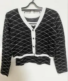 clear ニットカーディガン+キャミソールアンサンブル