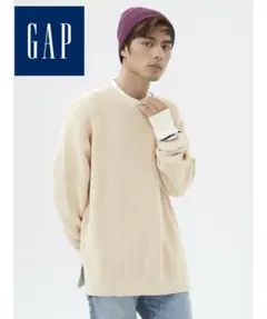 GAP アイボリー ニットセーター XL
