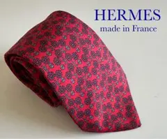 HERMES エルメス ネクタイ　100%シルク フランス製