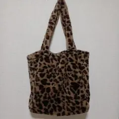 ヒョウ柄ファートートバッグ