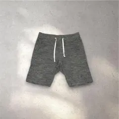 美品 ジョンブル 霜降りグレー スウェット イージー ショートパンツ ロゴ刺繍のサムネイル