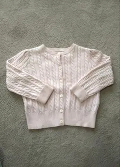 ケーブル編みカーディガン