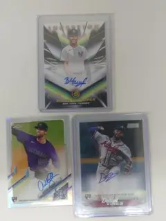 topps auto 3枚セット