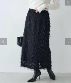 【大草直子さんコラボ】フラフィーセミタイトスカート