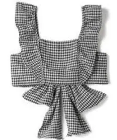 グレイルGRL チェック柄リボンビスチェ Mサイズ